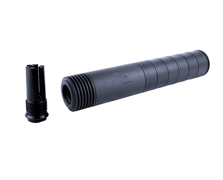 Газорозвантажений розбірний ПБС + полум'ягасник АFTactical S44 для AR15, M4, M16, UAR15 S44G-AR15 фото