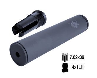 Нерозбірний ПБС кал. 7,62 для АК47, АКМ з полум'ягасником S44AF20,7.62 mm, 14x1LH фото